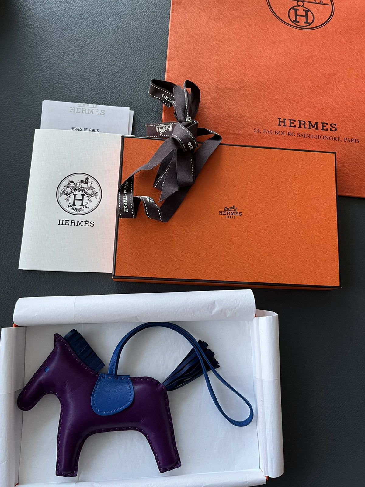 Hermes Rare Brand New Hermes Rodeo MM Leather Horse Charm Size ONE SIZE - 1 Thumbnail