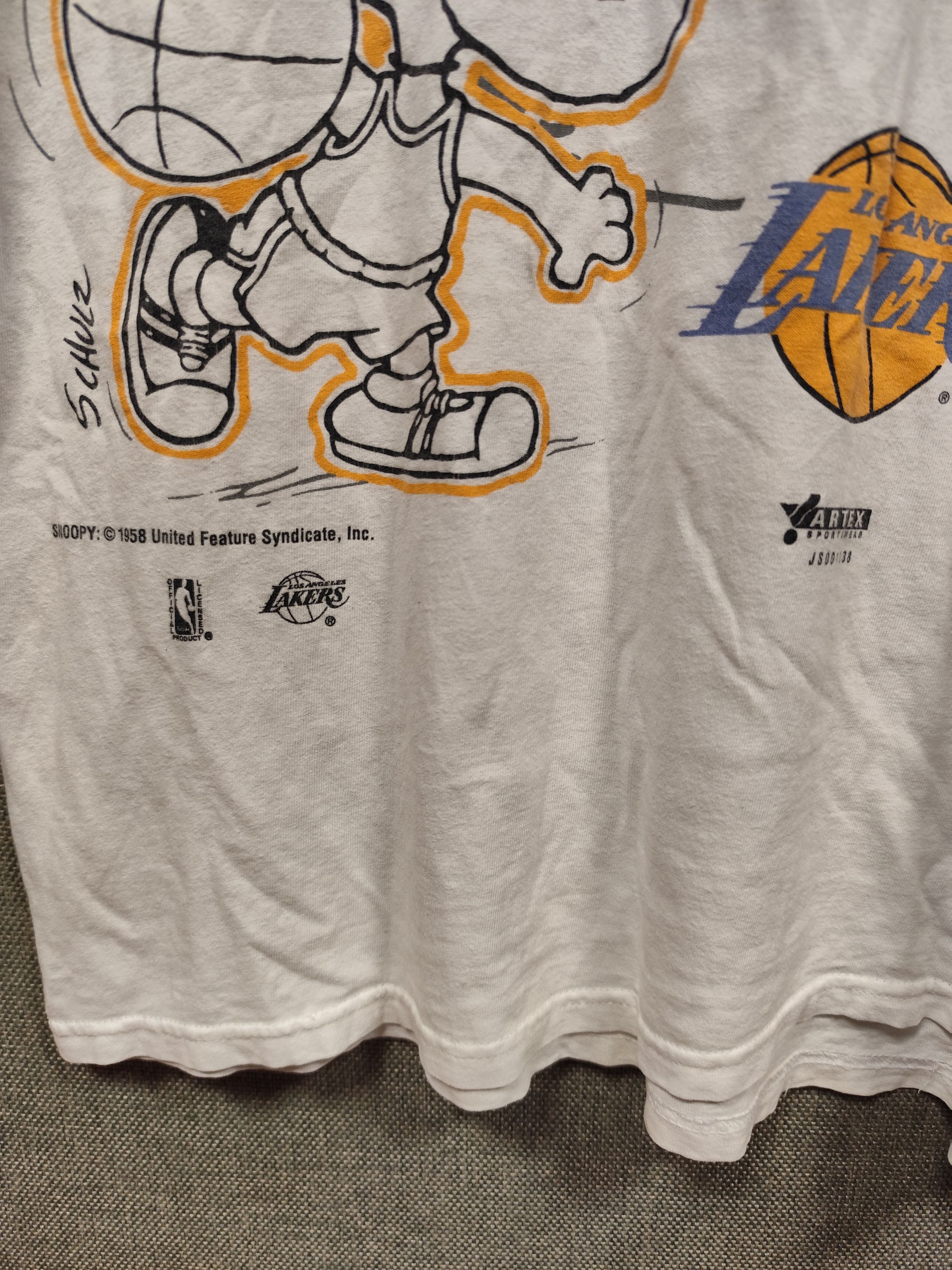 NBA Vintage 90s nba lakers x peanuts Size US L / EU 52-54 / 3 - 2 Thumbnail