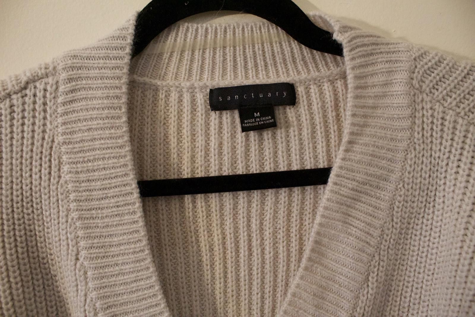 Sanctuary Sanctuary Cozy Knit Cardigan - Light Beige - Size M Size M / US 6-8 / IT 42-44 - 2 Thumbnail