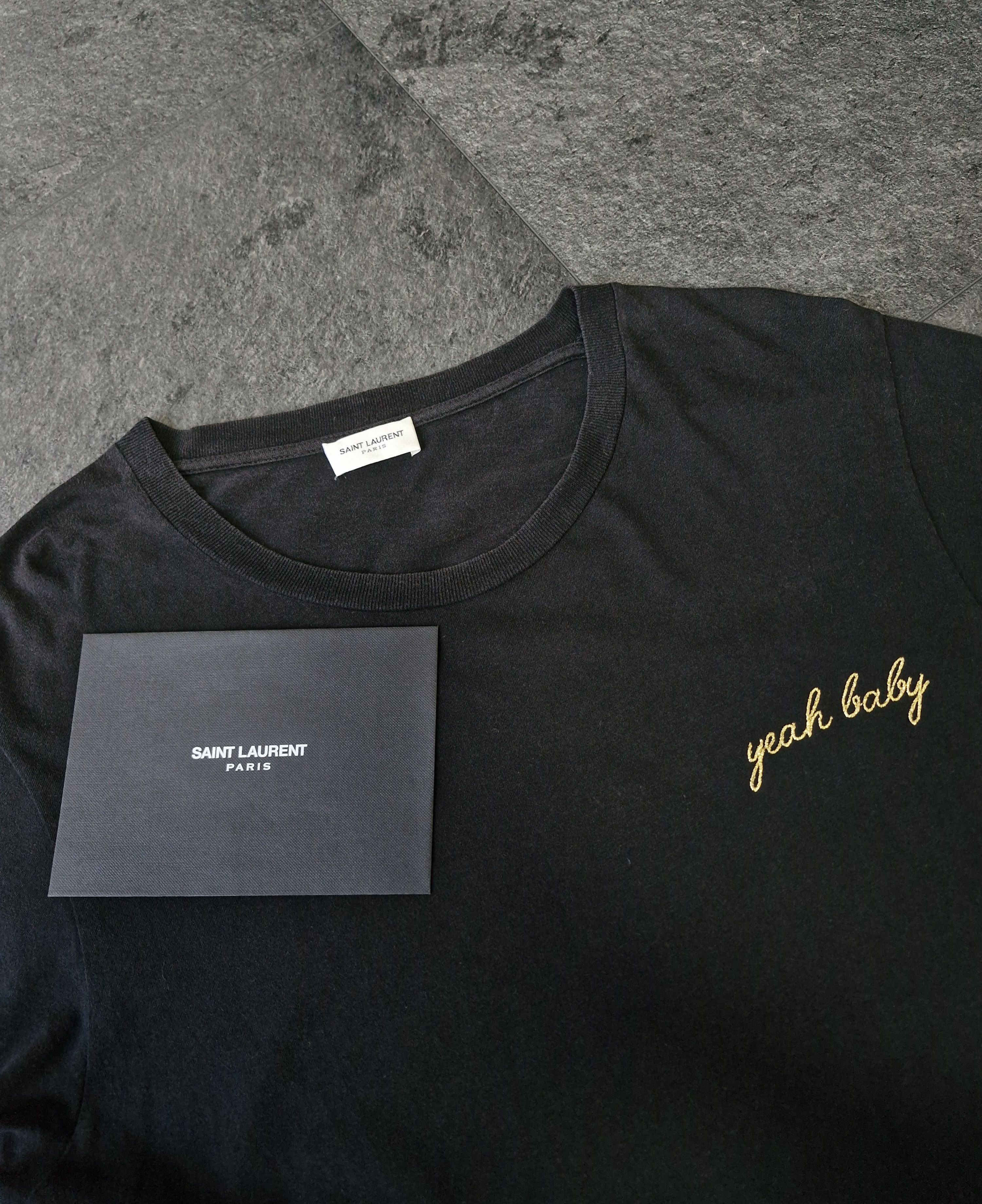 Saint Laurent Paris SS16 Yeah Baby T-shirt Size US S / EU 44-46 / 1 - 6 Thumbnail
