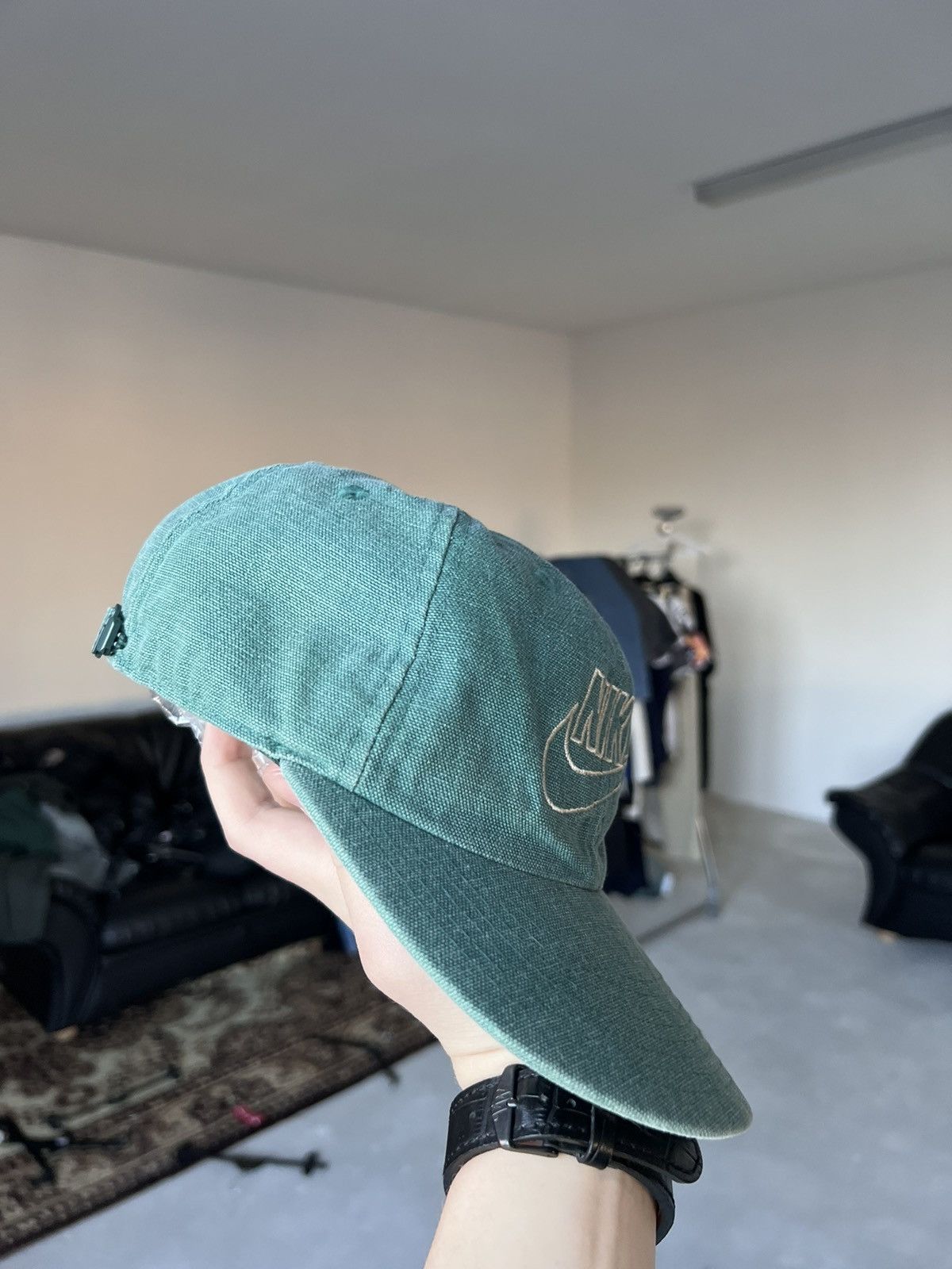 Nike × Vintage 90s Vintage Nike Cap Canvas Faded Size ONE SIZE - 9 Thumbnail