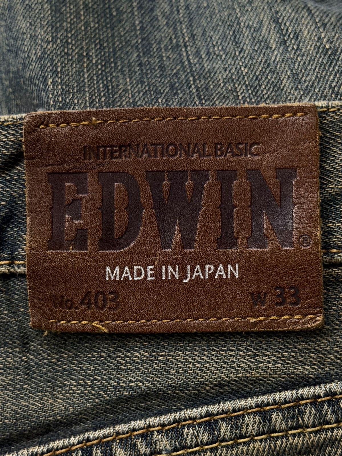 Edwin Vintage EDWIN 403 Japan Denim Jeans | Relaxed Straight | W34 Size US 34 / EU 50 - 11 Thumbnail