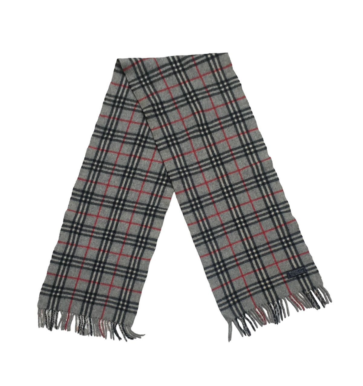 Burberry × Designer × Vintage Rare Design Vintage Brand Burberry's Lamb Wool Scarves 1990s Size ONE SIZE - 1 Thumbnail