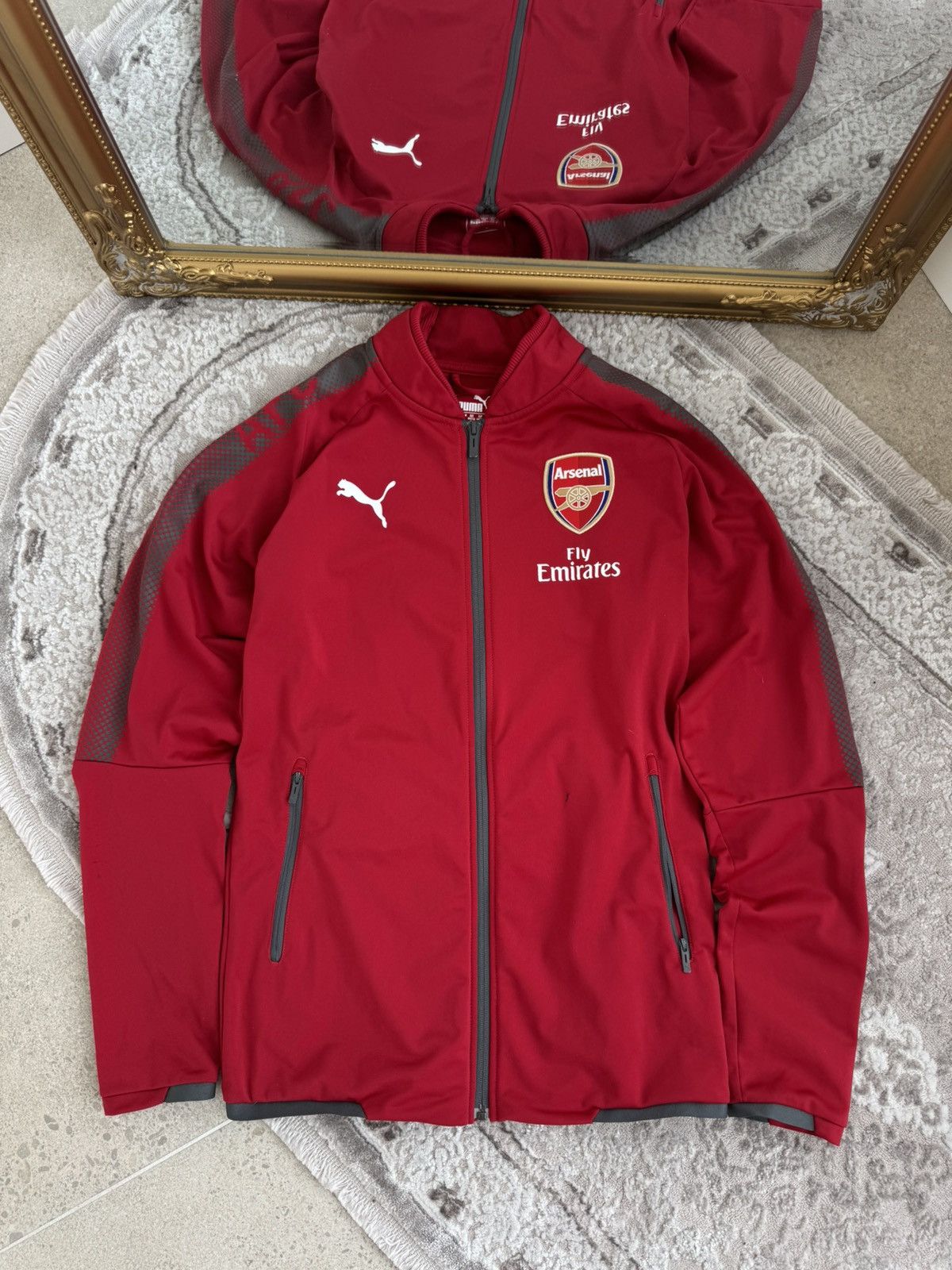 Puma Puma Arsenal Football Jacket Training Soccer Track Top zip Size US S / EU 44-46 / 1 - 1 Thumbnail