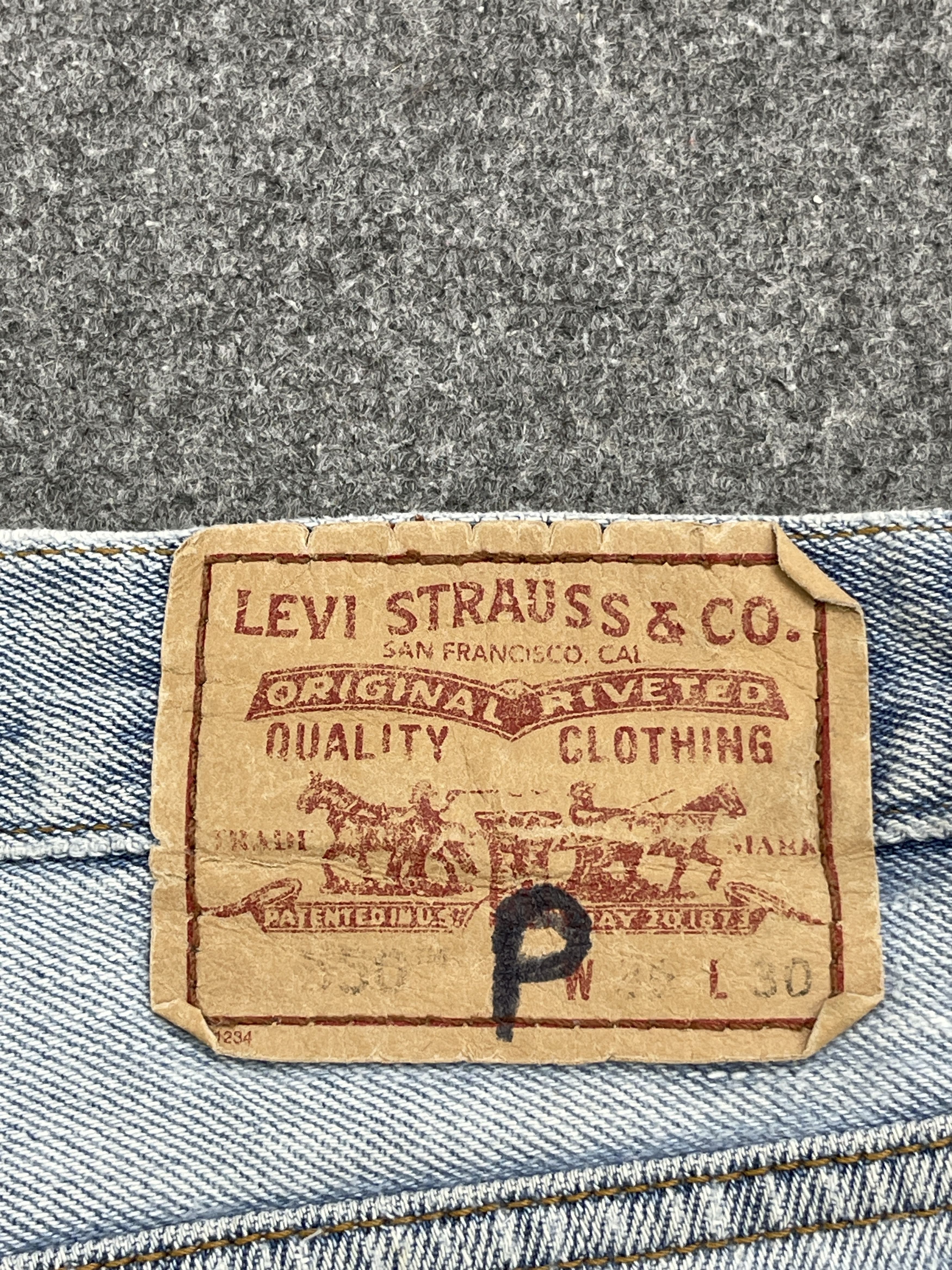 Levi's Vintage Dirty Levis 505 Light Washed Jeans DP2572 Size US 35 - 5 Thumbnail