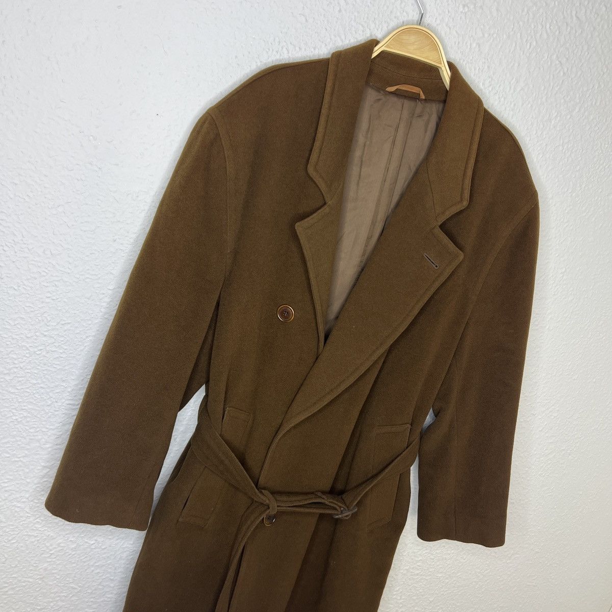 Hugo Boss HUGO BOSS Vintage Wool Double-breasted Coat Brown Size US M / EU 48-50 / 2 - 4 Thumbnail