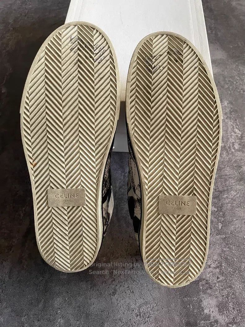 Celine CELINE Abstract Splatter Artist Canvas Shoes Size US 9 / EU 42 - 4 Thumbnail