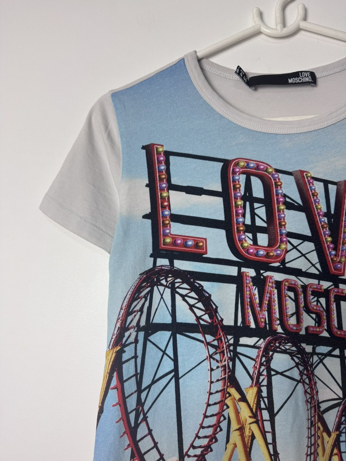 Moschino Moschino Rollercoaster Graphic Tee Y2K Style Archive 00s Size S / US 4 / IT 40 - 4 Thumbnail