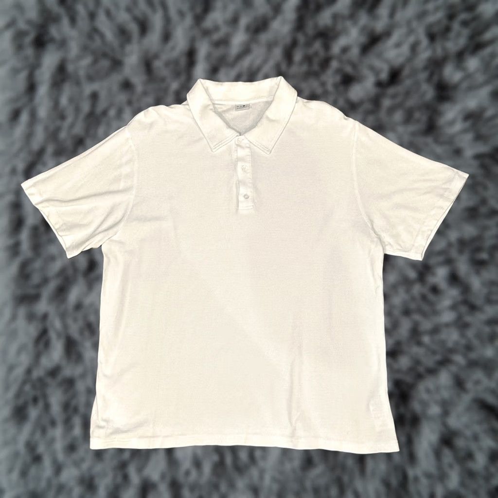 NN07 NN07 No Nationality Clive Waffle Cotton Modal Knit Polo XL Men White - 50/50 Cotton Modal Polo Shirt NN07 Mens XL Size US XL / EU 56 / 4 - 1 Thumbnail