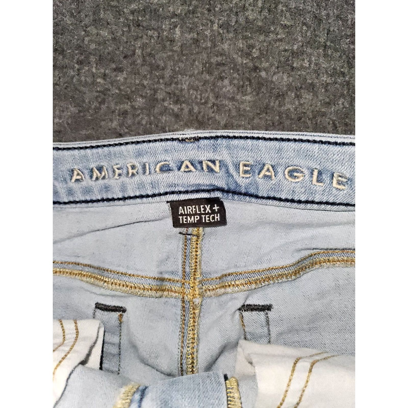 American Eagle Outfitters American Eagle Jeans Men's 29x29 Athletic Skinny Low Rise Blue Airflex+Temp Tech Size US 29 - 2 Thumbnail