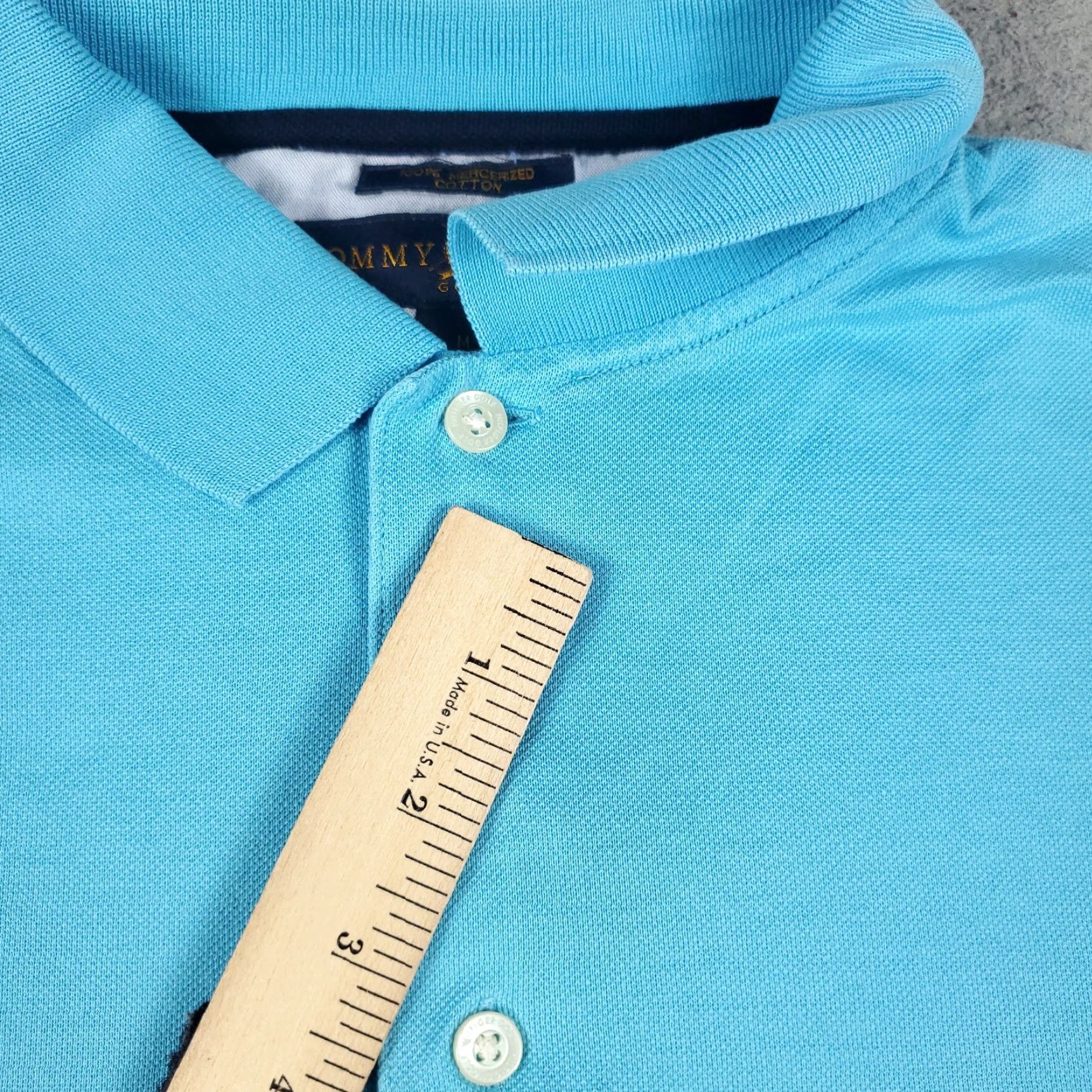 Tommy Hilfiger Tommy Hilfiger Polo Shirt Mens Medium Blue Short Sleeve Regular Fit Activewear Size US M / EU 48-50 / 2 - 3 Thumbnail