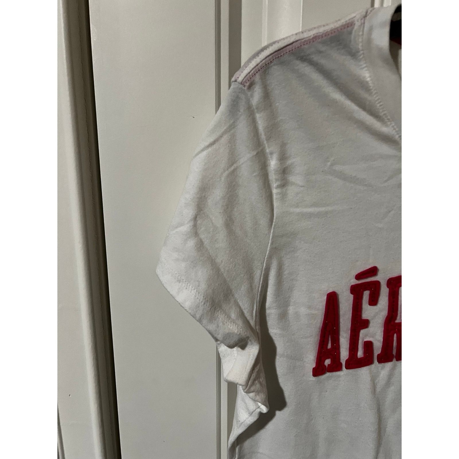 Aeropostale Aeropostale Appliqué aero embroidered Graphic Tee white XXL Size XXL / US 16-18 / IT 52-54 - 3 Thumbnail