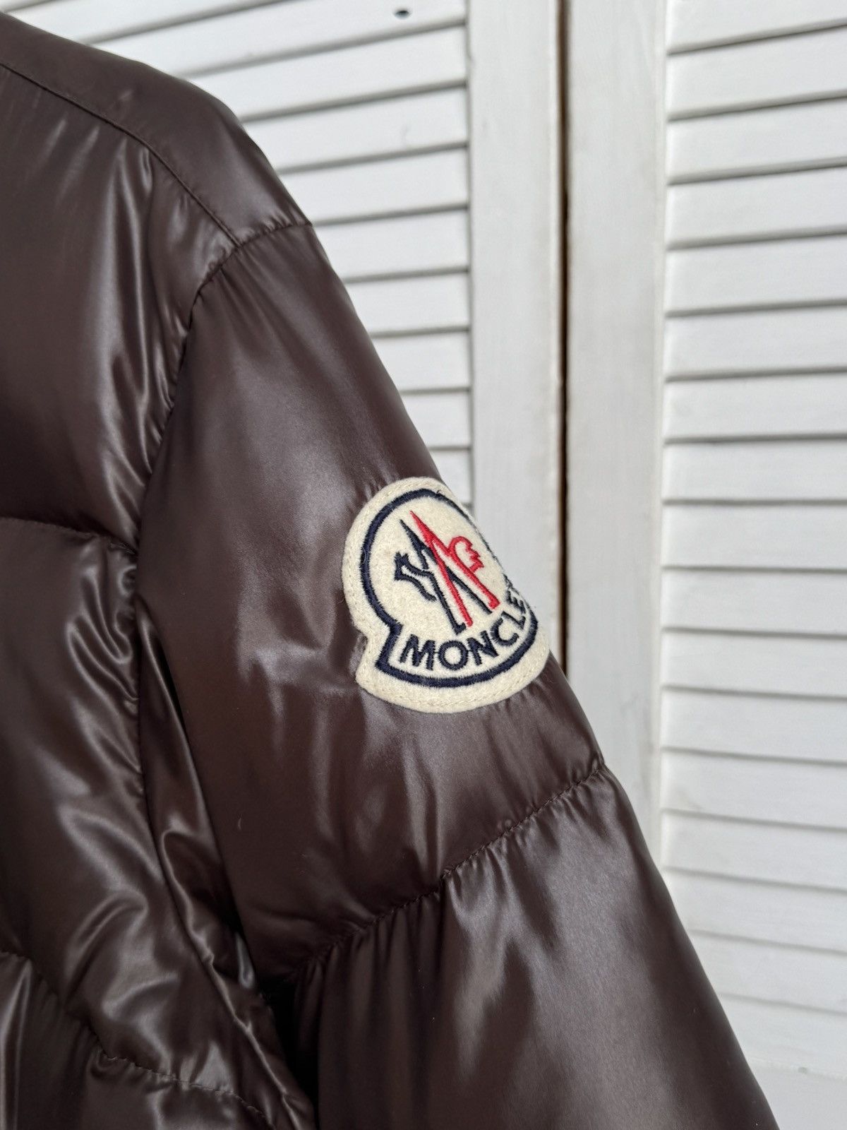Moncler Moncler Maya Chocolate Brown Glossy Down Puffer Jacket Size US XL / EU 56 / 4 - 13 Thumbnail
