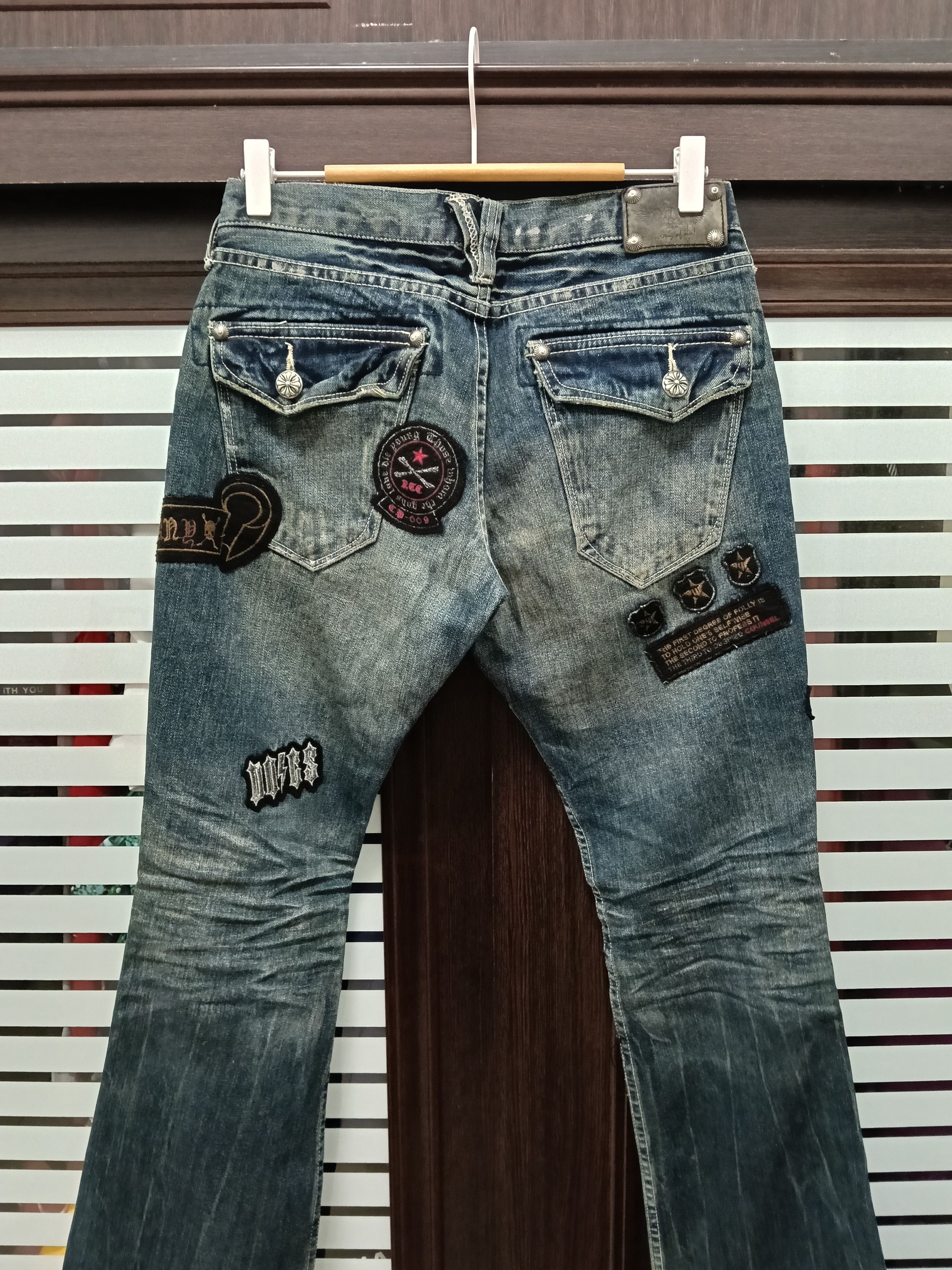 Le Grande Bleu (L.G.B.) 💥Flared Bootcut Trim.Co.Ltd Rock & Love Japanese Denim💥 Size US 29 - 10 Thumbnail