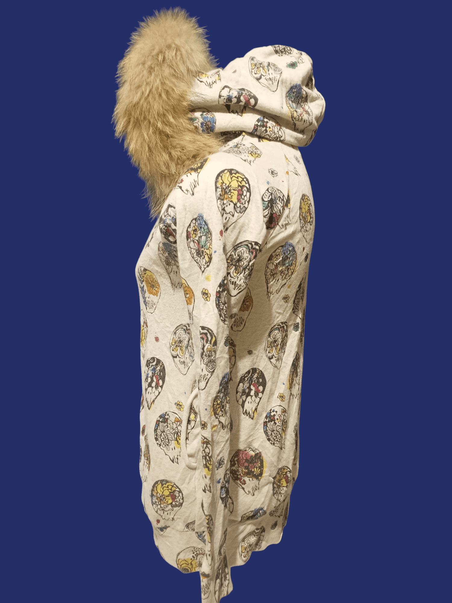 If Six Was Nine × Japanese Brand × Le Grande Bleu (L.G.B.) SCOLAR Skulls Fur Hoodie Size US M / EU 48-50 / 2 - 16 Thumbnail