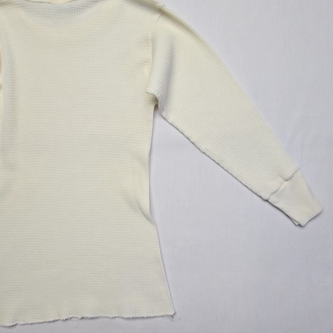 Dickies Vintage Dickies Thermal Shirt Waffle Knit Cream Mens Medium Size US M / EU 48-50 / 2 - 8 Thumbnail