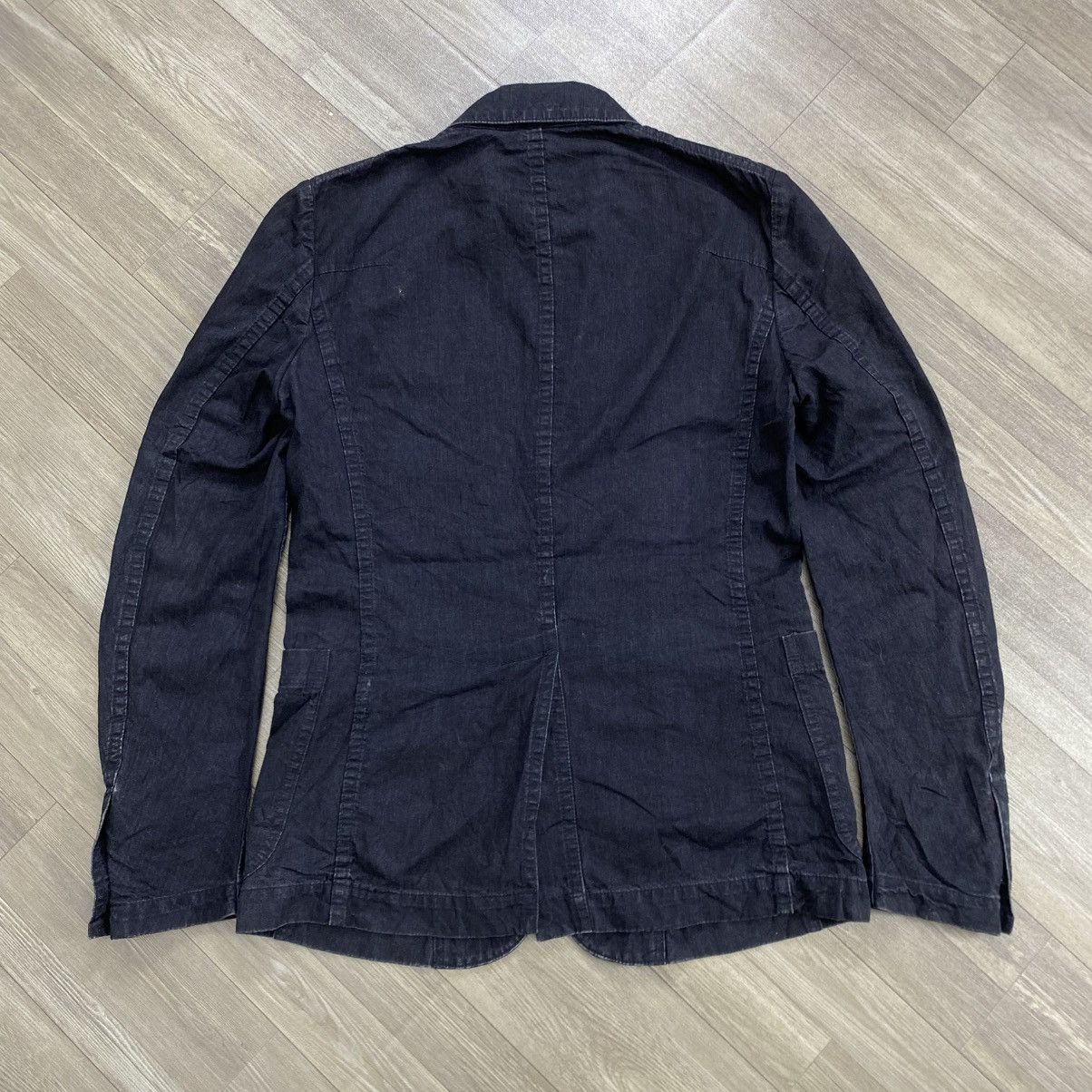 Attachment 2000s Kazuki Kumagai Attachment Blazer Denim Avang Garde Lgb Size 38R - 10 Thumbnail