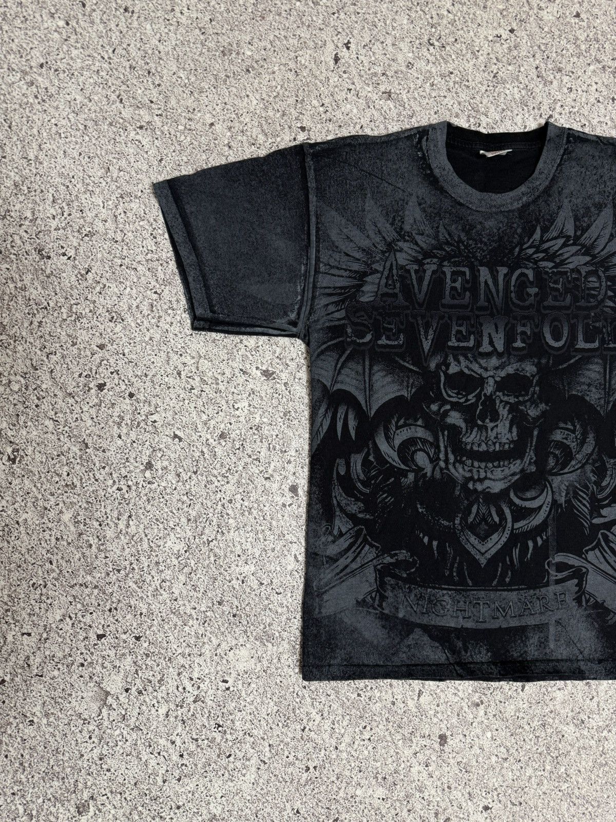 Band Tees × Vintage Vintage 2010 Avenged Sevenfold Nightmare All Over Print Tee Size US L / EU 52-54 / 3 - 4 Thumbnail