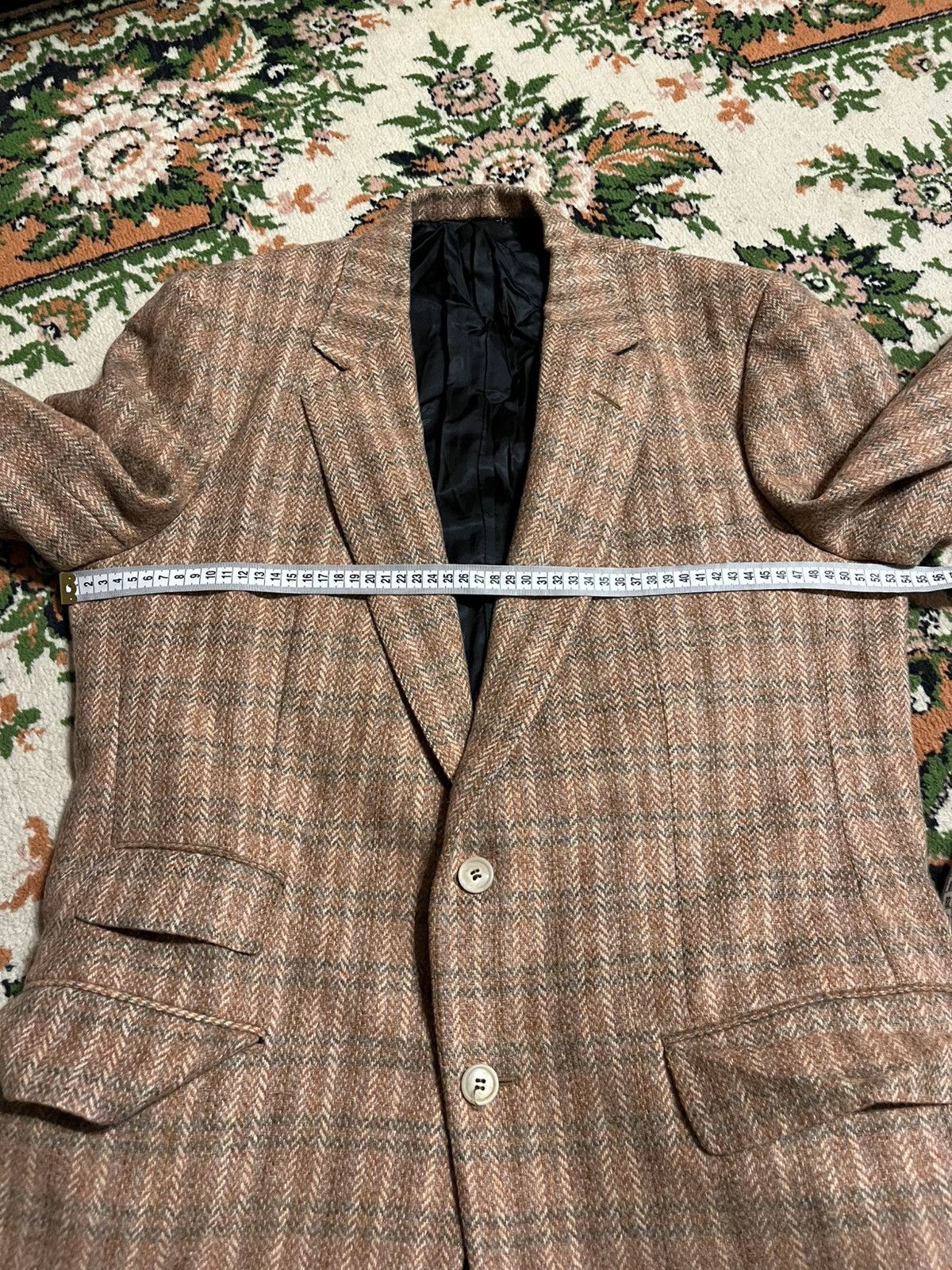 Alfred Dunhill Alfred Dunhill London Wool Herringbone Tweed Blazer Size 40S - 5 Thumbnail