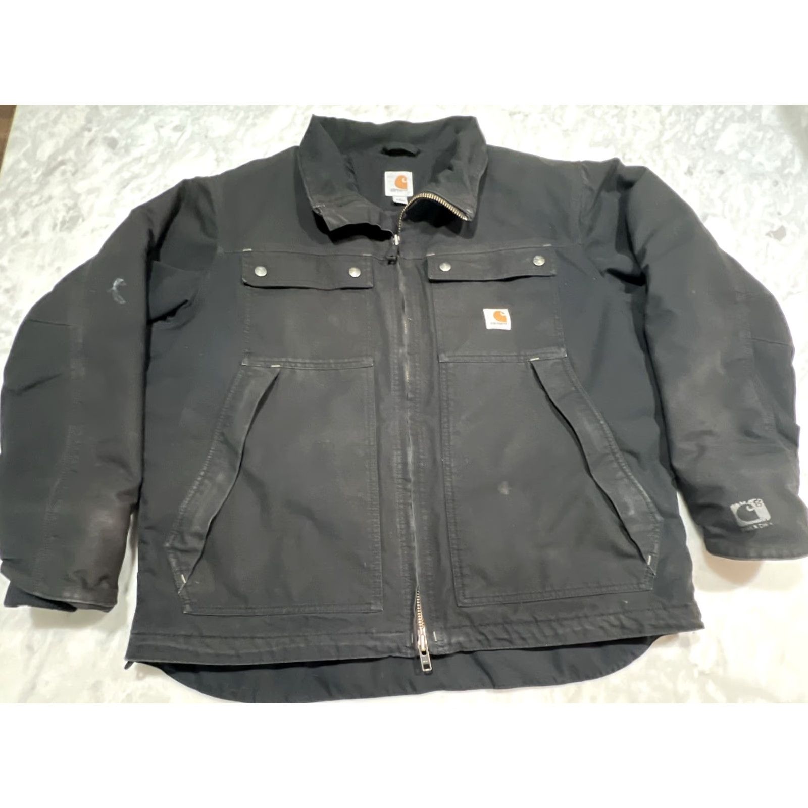 Carhartt Carhartt Jacket Men L Black Quick Duck Thinsulate Insulation Full Zip Jefferson Jacket Size US L / EU 52-54 / 3 - 2 Thumbnail
