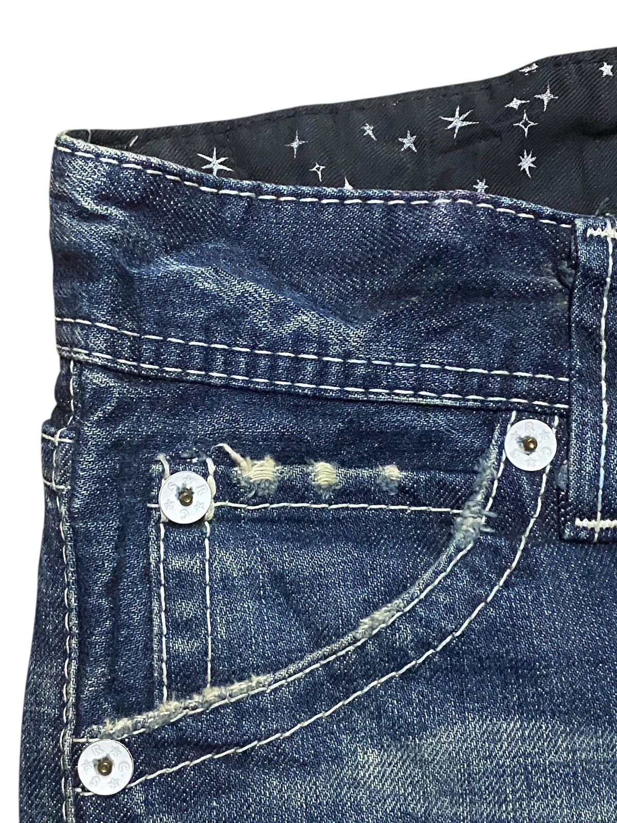 Visvim Japanese Brand Rodeo Crown Mud Wash Straight Fit Jeans Size US 32 / EU 48 - 7 Thumbnail