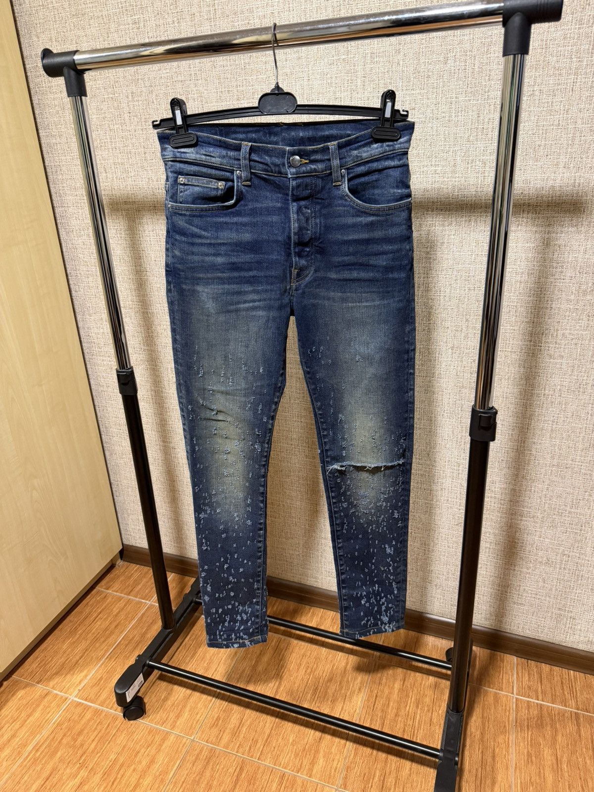 Amiri AMIRI BLUE SHOTGUN SLIM FIT JEANS Size US 32 / EU 48 - 1 Thumbnail