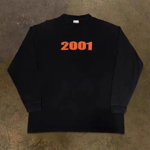 VIBE Street Vintage Creative Letter Print XL Long Sleeve T-Shirt Size US XL / EU 56 / 4 - 6 Thumbnail
