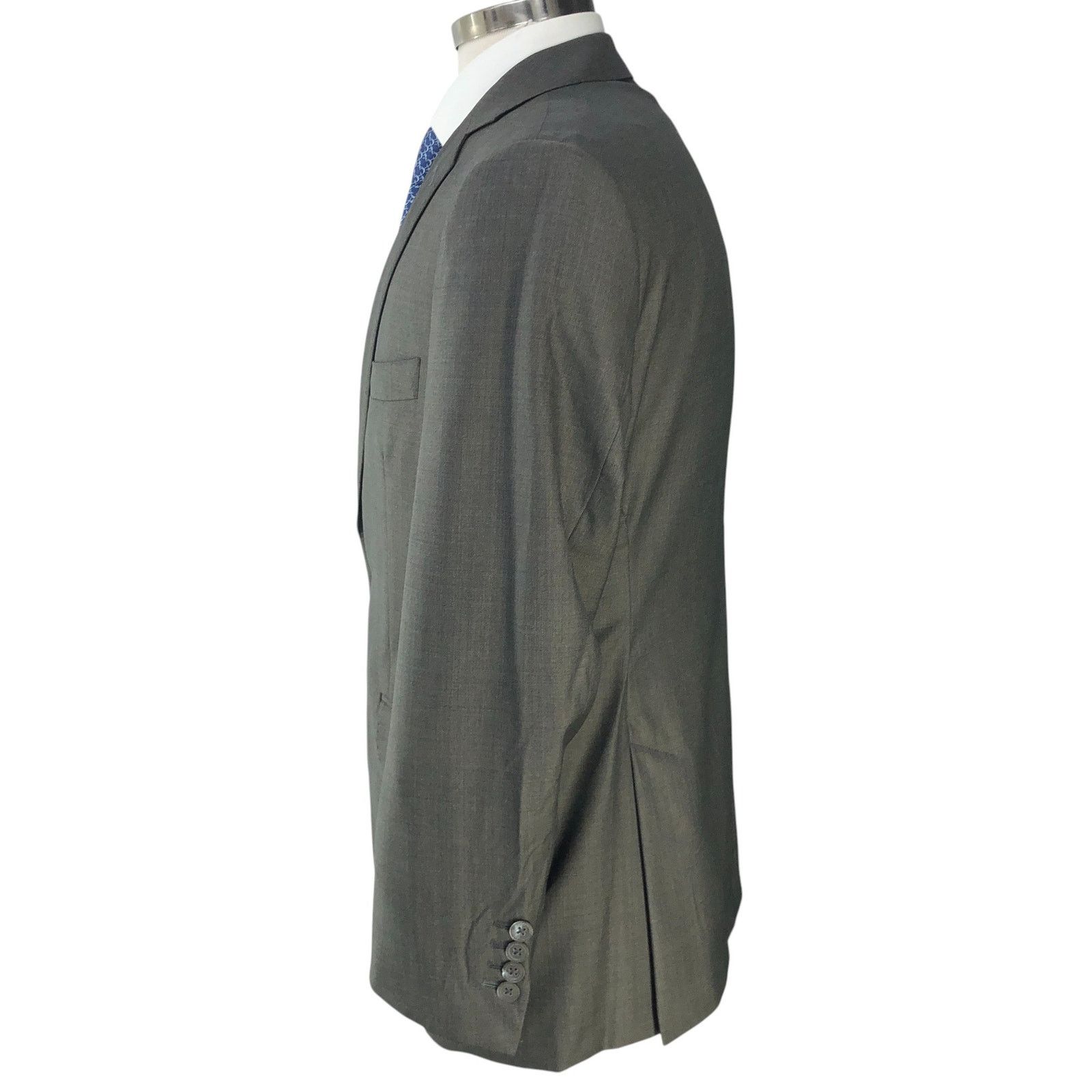 J.Hilburn J Hilburn 40S Sport Coat Blazer Revenge Super 150s Gray $976 Size 40S - 7 Thumbnail