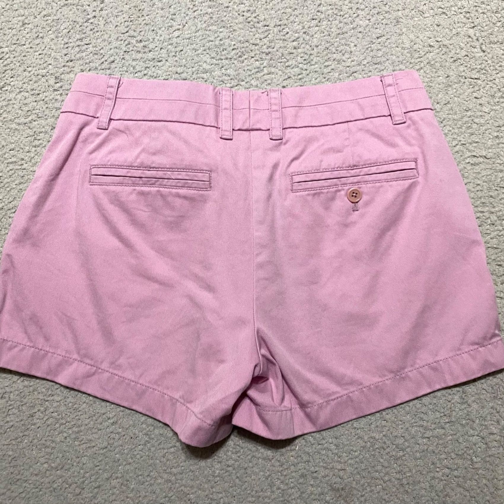 J.Crew J.CREW Shorts Pink 100% Cotton Mid Rise 4" Inseam Pockets Lightweight Casual Womens" Size 27" / US 4 / IT 40 - 2 Thumbnail