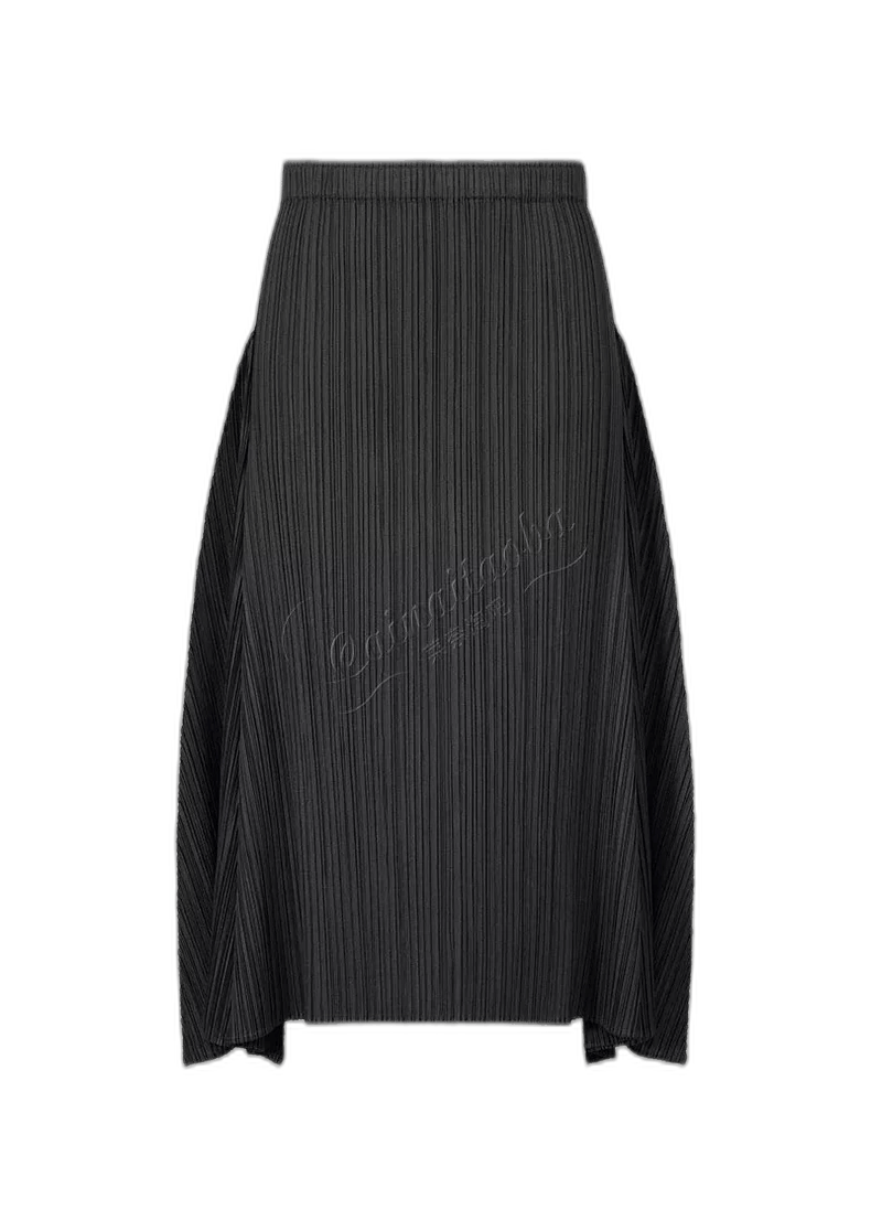 Issey Miyake Issey Miyake Black Pleated Skirt-yf Size US 26 / EU 42 - 1 Thumbnail