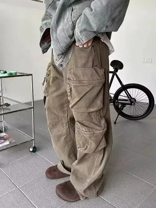 Japanese Brand × Jean Retro heavy duty multi-pocket rare denim trousers Size US 32 / EU 48 - 1 Thumbnail