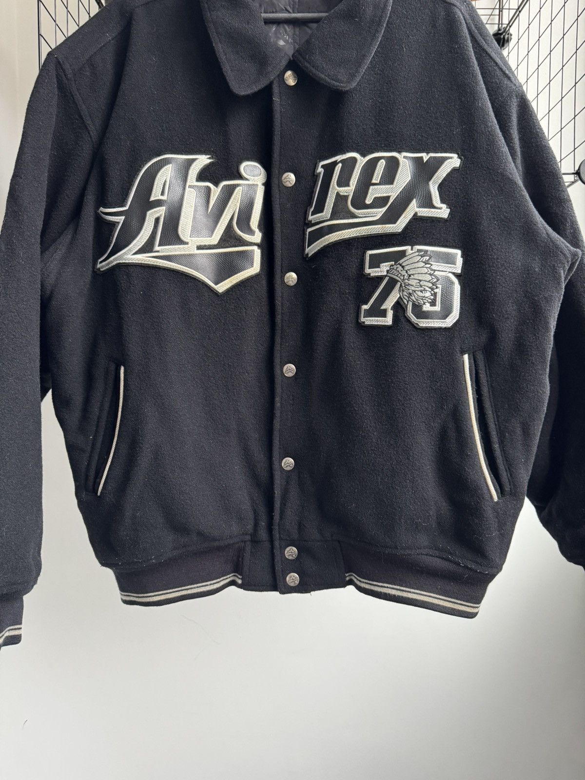 Avirex RARE Vintage Avirex Wool Varsity Bomber Reversible Jacket Size US XL / EU 56 / 4 - 5 Thumbnail