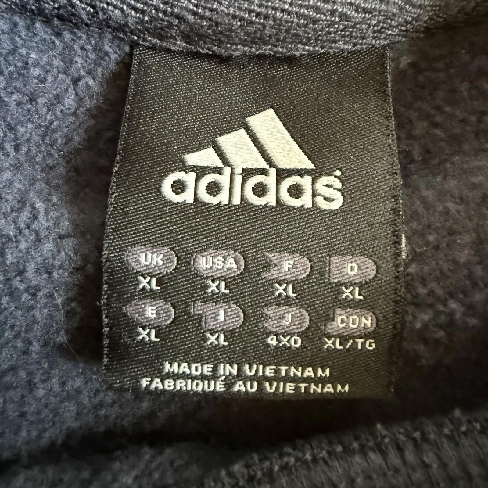 Adidas Vintage Adidas Spellout Crewneck Pullover Sweatshirt Navy XL Size US XL / EU 56 / 4 - 3 Thumbnail