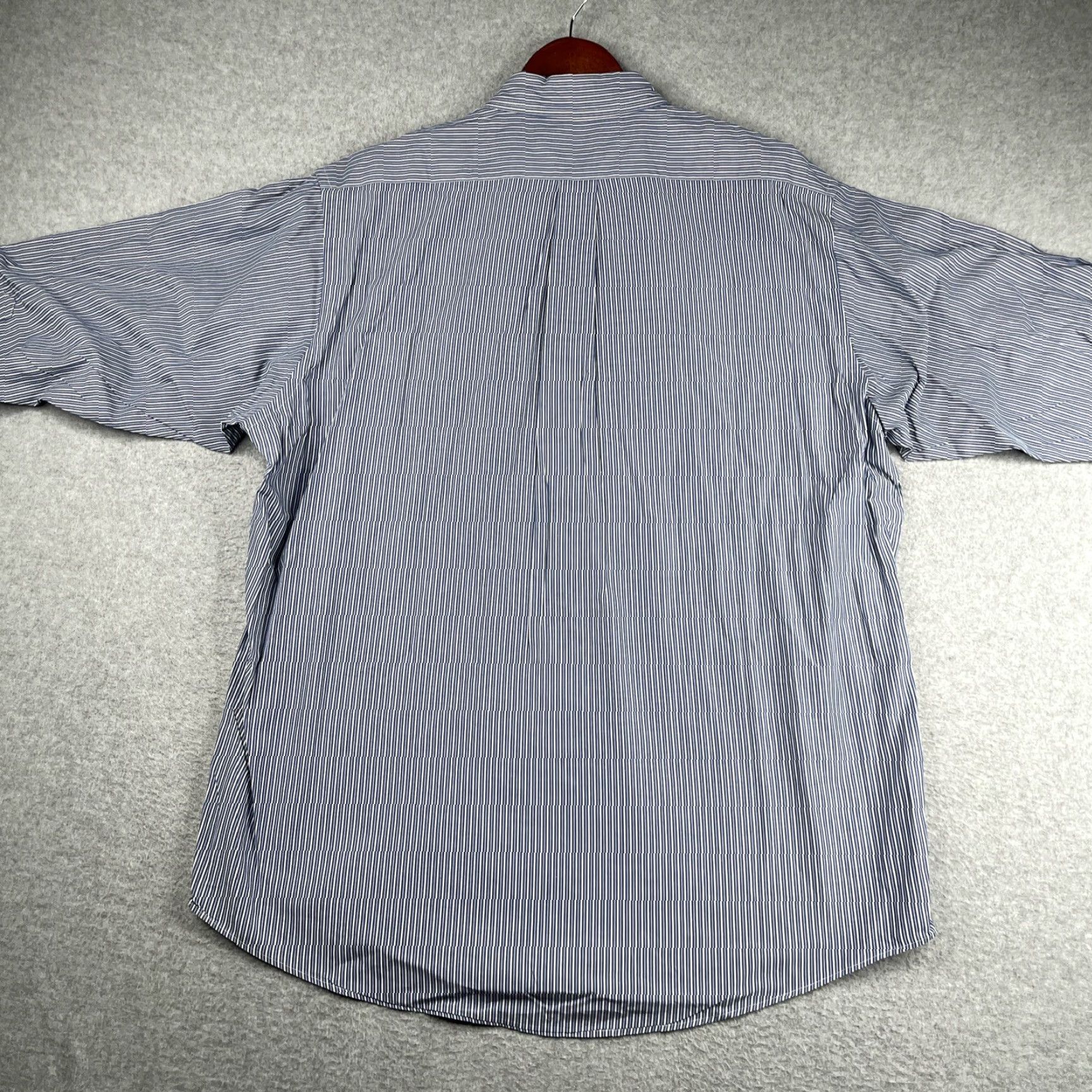 Brooks Brothers Brooks Brothers Dress Shirt 17 Blue Striped Cotton Button-Down Long Sleeve Non-Iron Classic, Regular Fit, Button Up Shirt, Men Size US XL / EU 56 / 4 - 5 Thumbnail