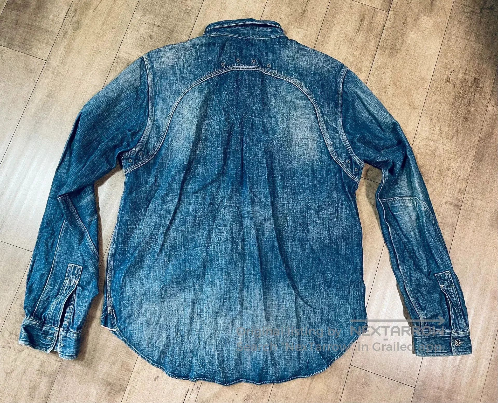 RRL Ralph Lauren RRL Indigo Denim Shirt Jacket. Size US L / EU 52-54 / 3 - 6 Thumbnail