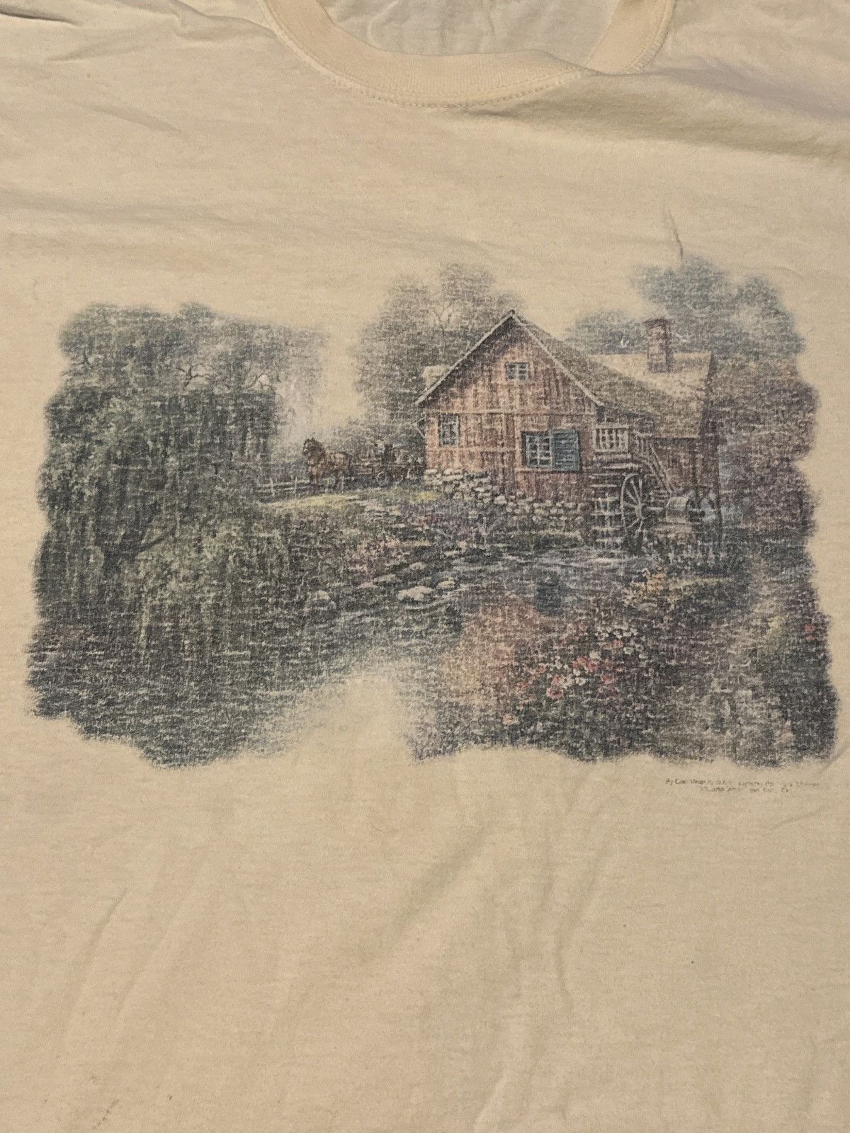 Vintage Old cream vintage shirt Size US XXL / EU 58 / 5 - 2 Thumbnail