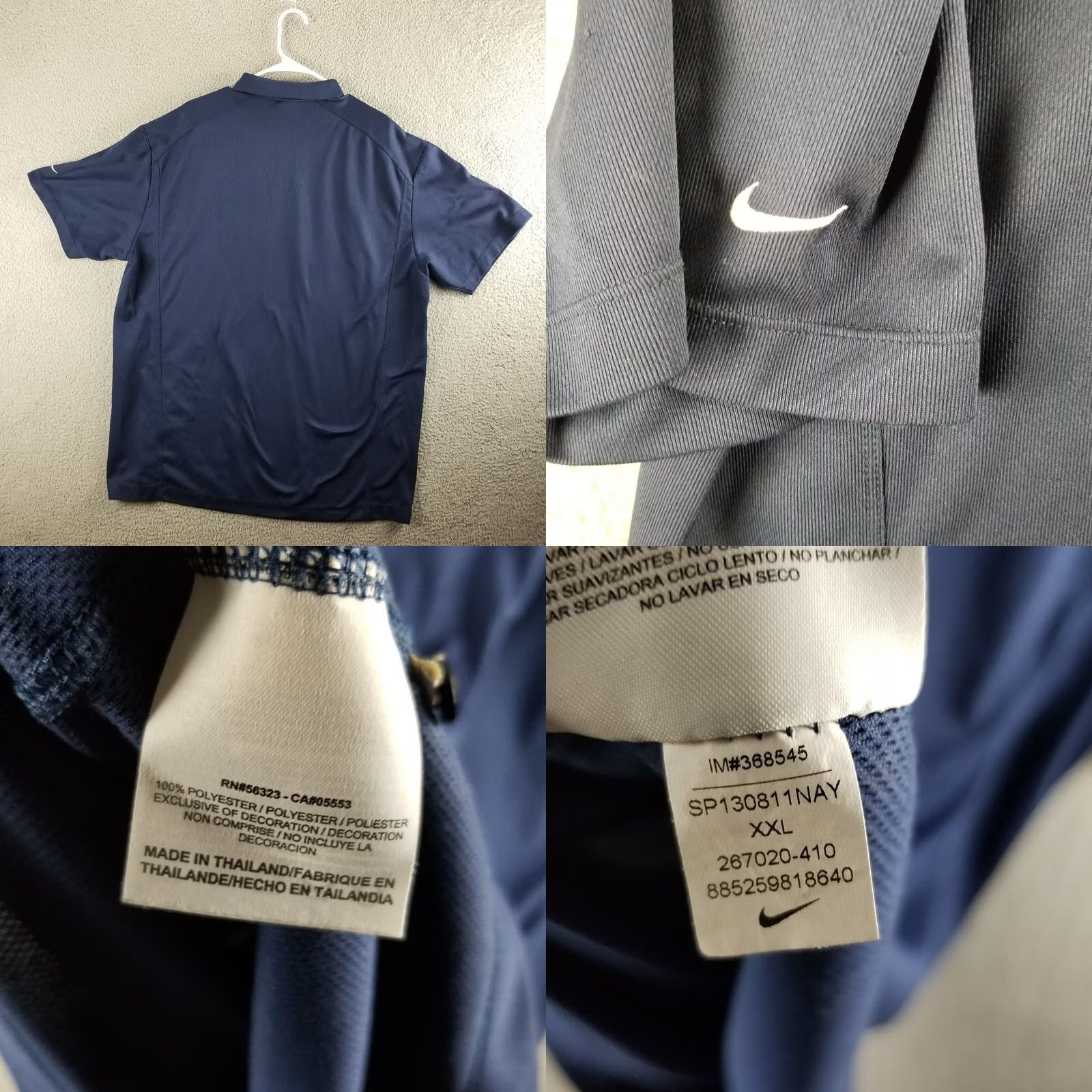 Nike Nike Golf Shirt Polo Men XXL Blue Embroidered Logo Embroidered Logo Double Sided 2XL Golf Nike Shirt Men XXL Blue Size US XXL / EU 58 / 5 - 8 Thumbnail