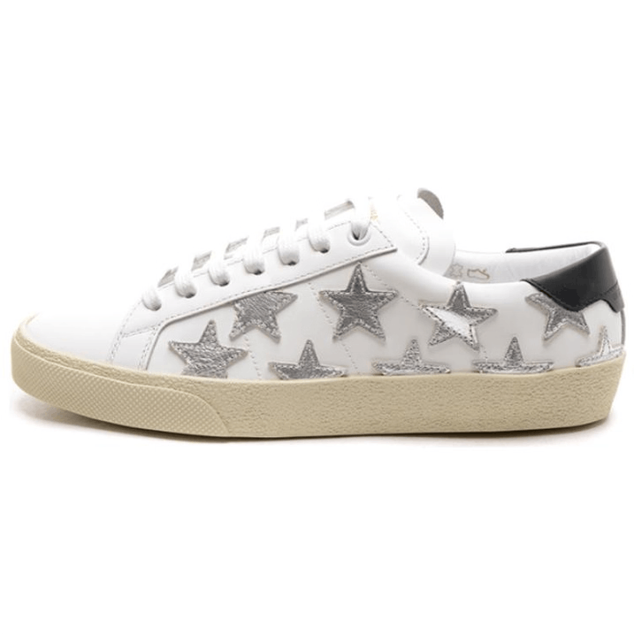 Saint Laurent Paris o1bcso1str1225 Court Classic SL/06 in White/Silver Size US 4.5 / IT 34.5 - 2 Thumbnail
