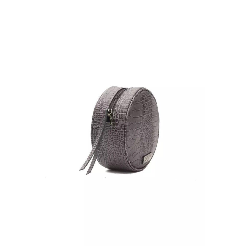 Other Pompei Donatella Gray Leather Crossbody Bag Size ONE SIZE - 2 Thumbnail