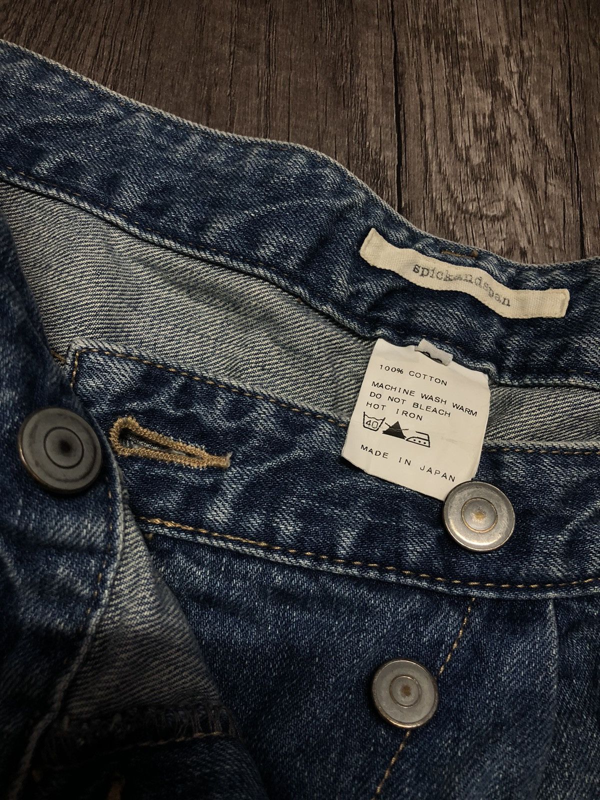 Japanese Brand × Vintage SPICKANDSPAN DENIM JEANS (Unisex) Size US 30 / EU 46 - 6 Thumbnail