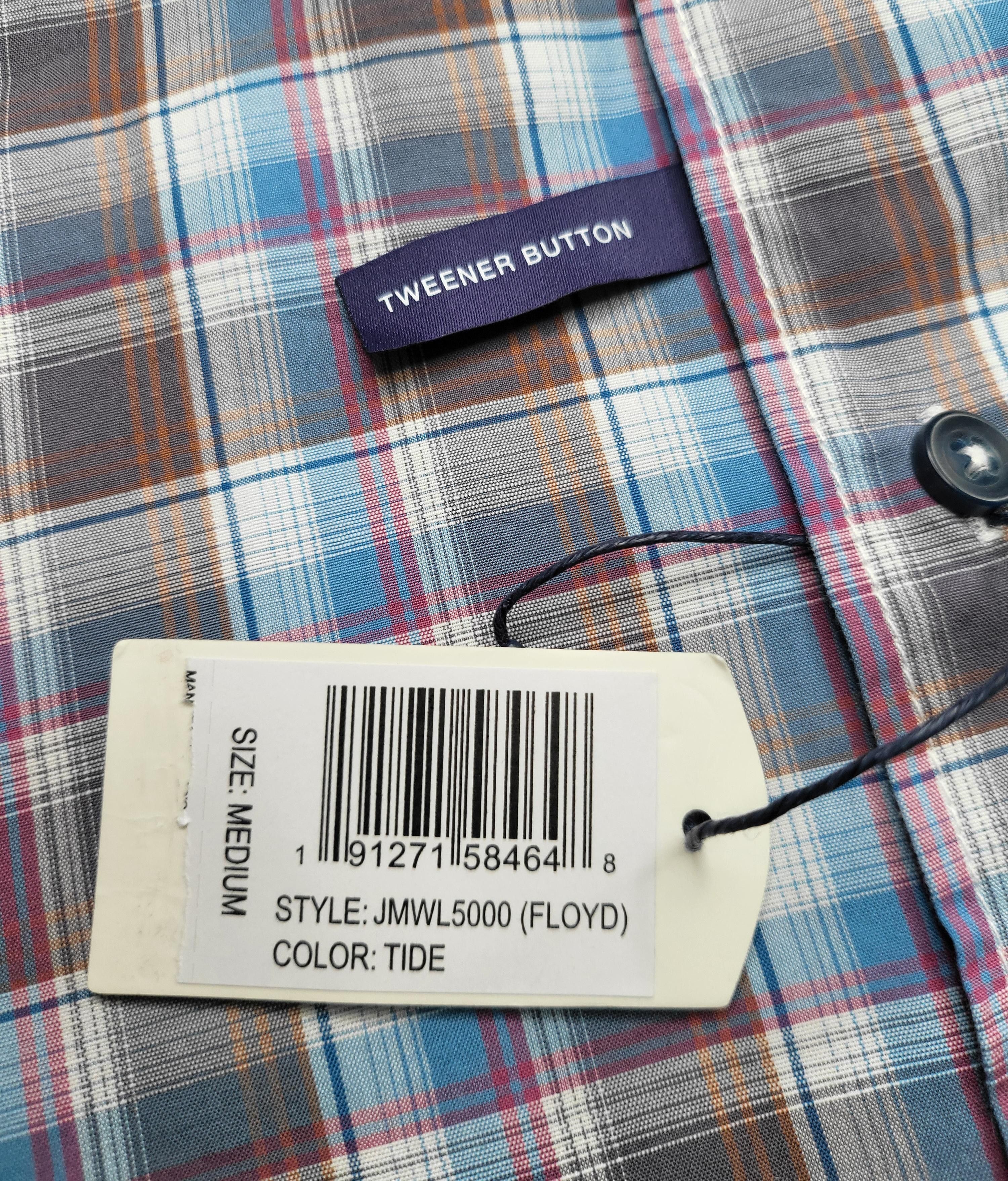 johnnie-O NWT JOHNNIE-O Floyd Plaid Button Down Shirt in Tide Size M Size US M / EU 48-50 / 2 - 2 Thumbnail