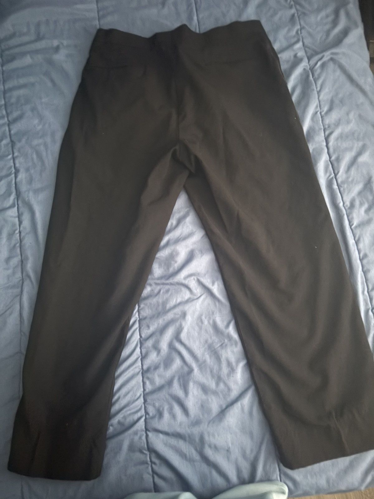 Other Black Pleated Side Stripe Dress Pants Straight Leg Size 32 Size 34S - 9 Thumbnail