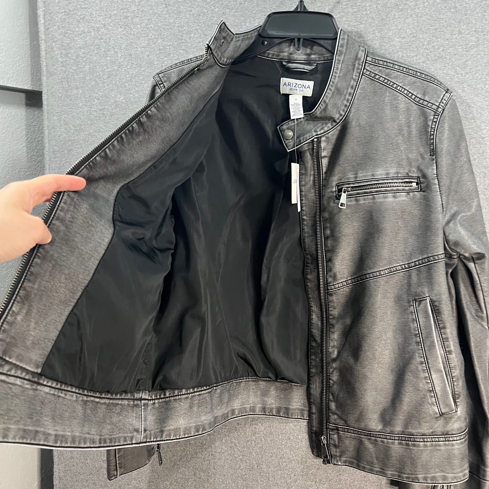 Other Arizona Womens Faux Leather Lightweight Motorcycle Size M / US 6-8 / IT 42-44 - 5 Thumbnail