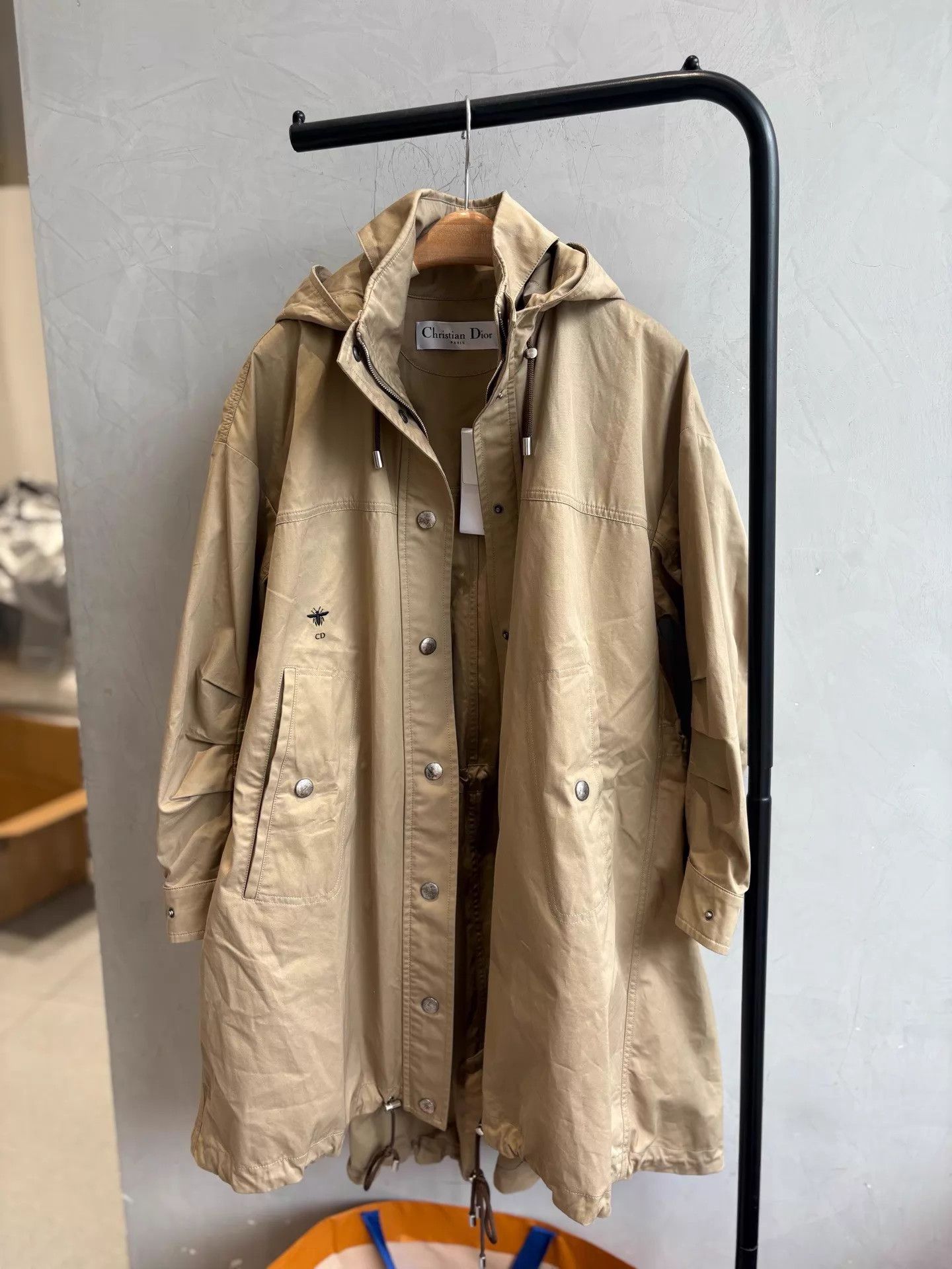 Dior Dior Khaki Hooded Longline Oversized Trench Size S Size S / US 4 / IT 40 - 2 Thumbnail