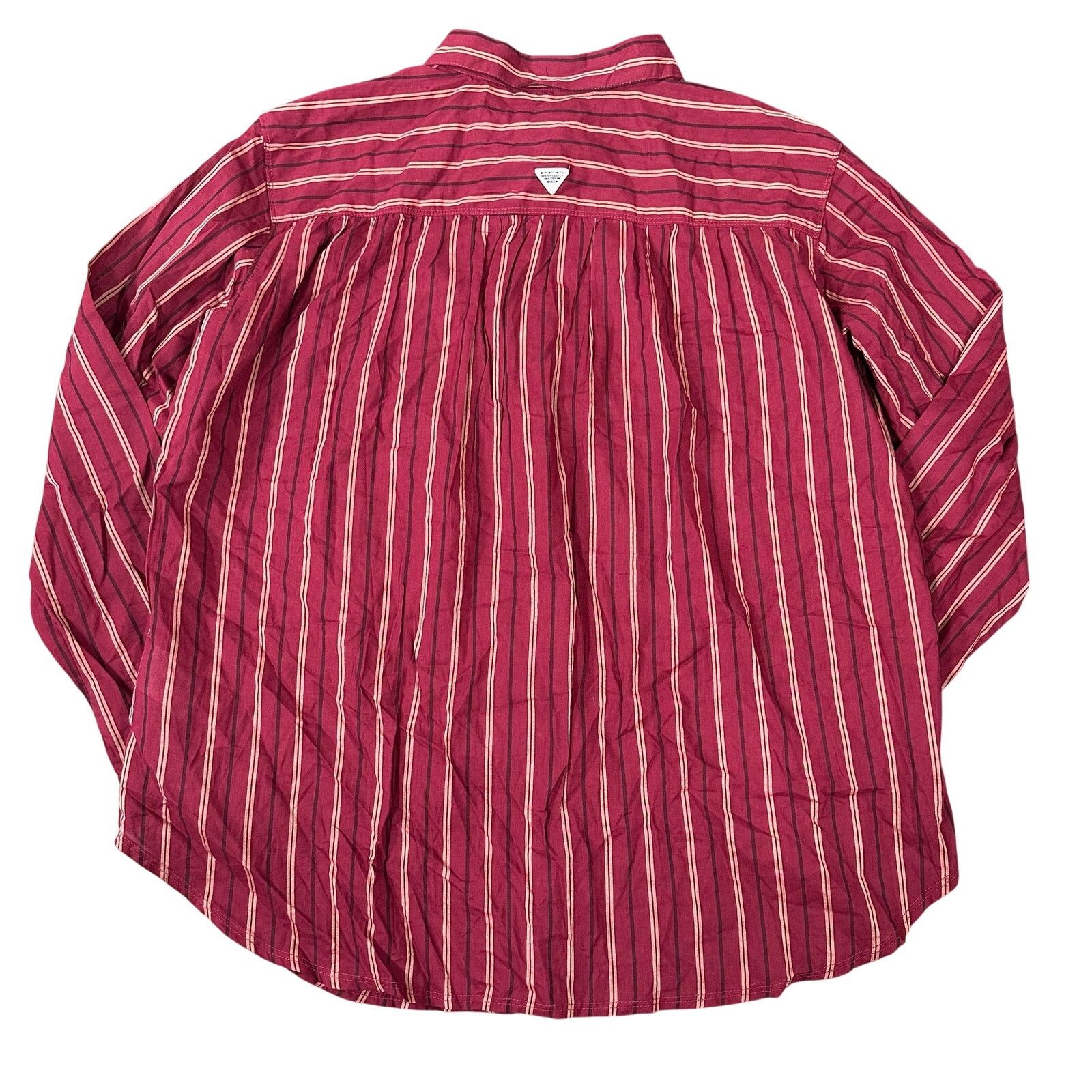 Columbia Columbia Vertical Stripe Button Down Long Sleeve Shirt Size L / US 10 / IT 46 - 2 Thumbnail