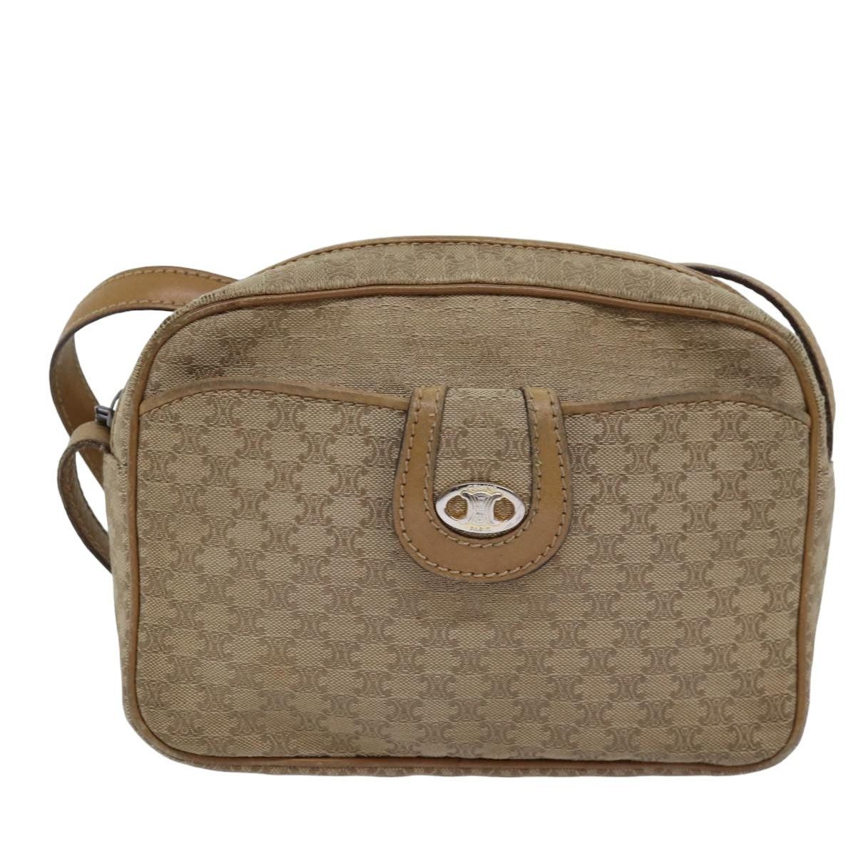 Celine CELINE Macadam Canvas Shoulder Bag Beige Size ONE SIZE - 2 Thumbnail