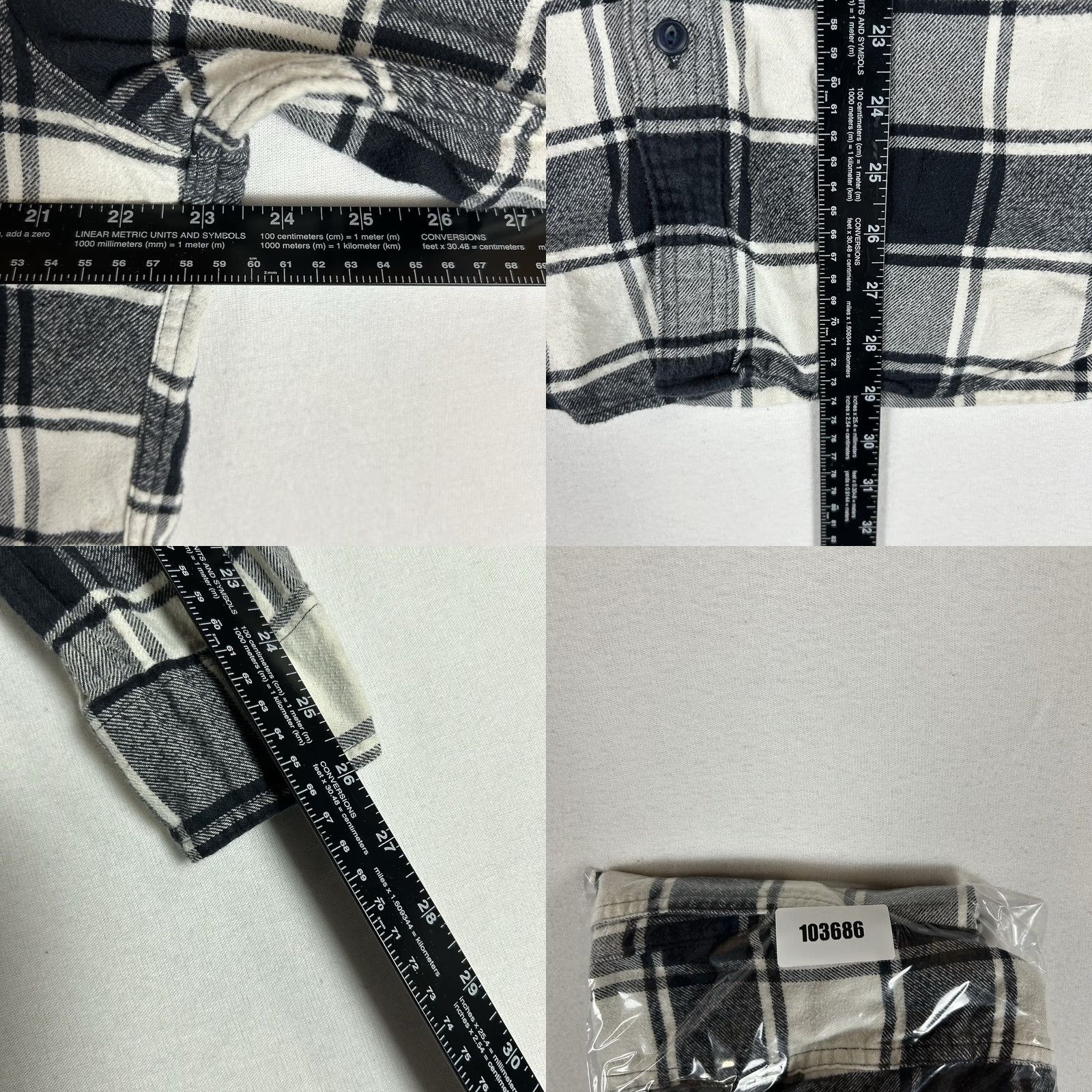 J.Crew J.Crew Mens Long Sleeve Flannel Shirt Gray Plaid Button Up Casual Preppy N/A Size US L / EU 52-54 / 3 - 8 Thumbnail