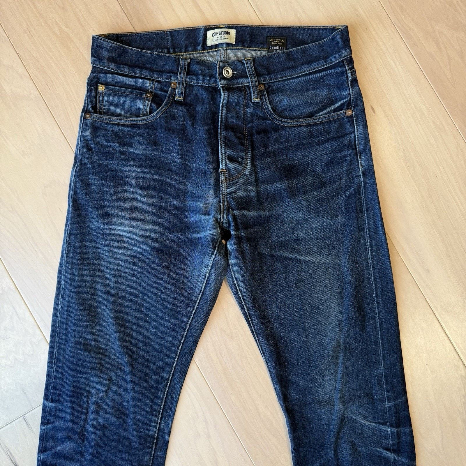 C.O.F. Studio COF Studio Jeans 32 Blue Dark Wash Minimalist Workwear Size US 32 / EU 48 - 3 Thumbnail