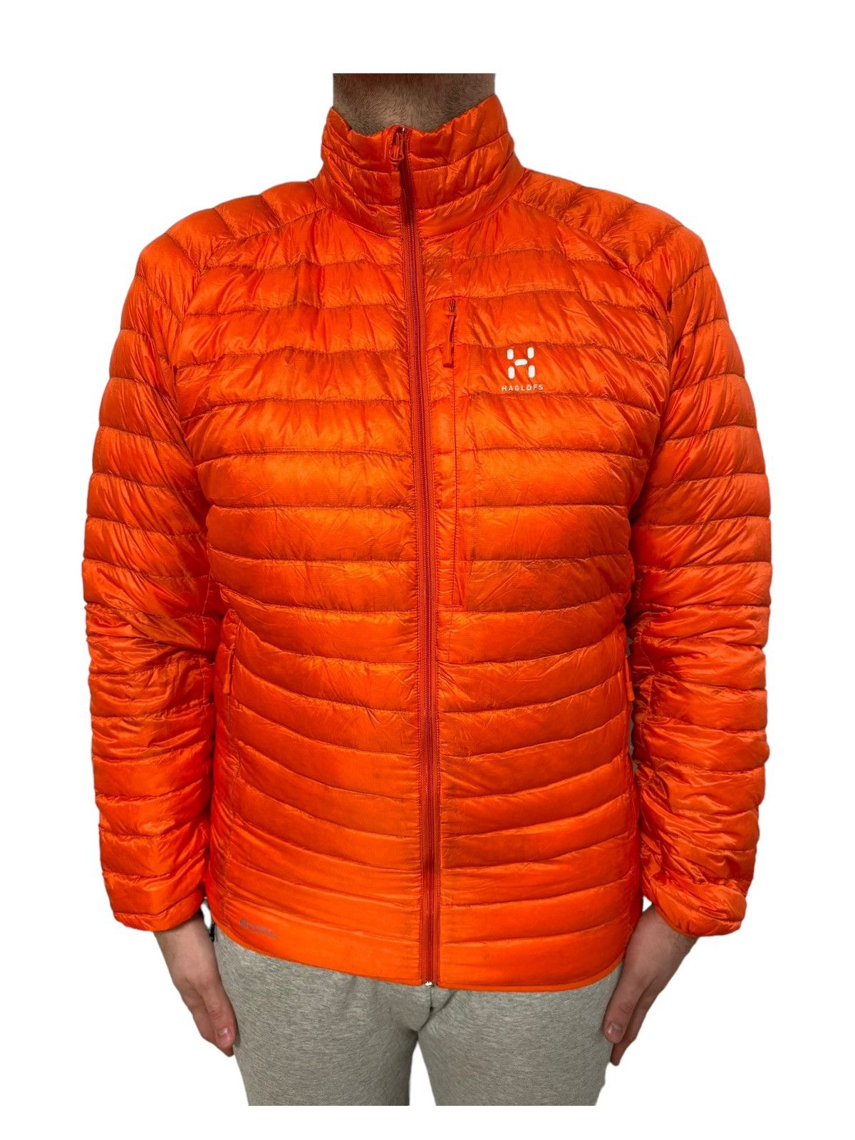 image of Haglofs Essens Ii Down Puffer Orange Hiking Jacket Xl, Men's