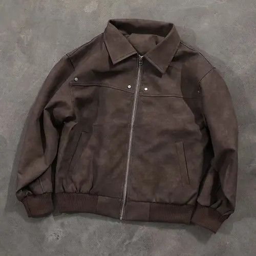 Japanese Brand Vintage Street Buckskin Casual Leather XL Jacket Coat Size US XL / EU 56 / 4 - 1 Thumbnail